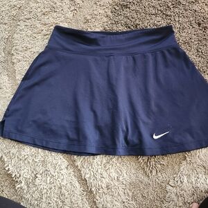 Nike Women's Small - Navy Blue Tennis Skirt, Gold Skort